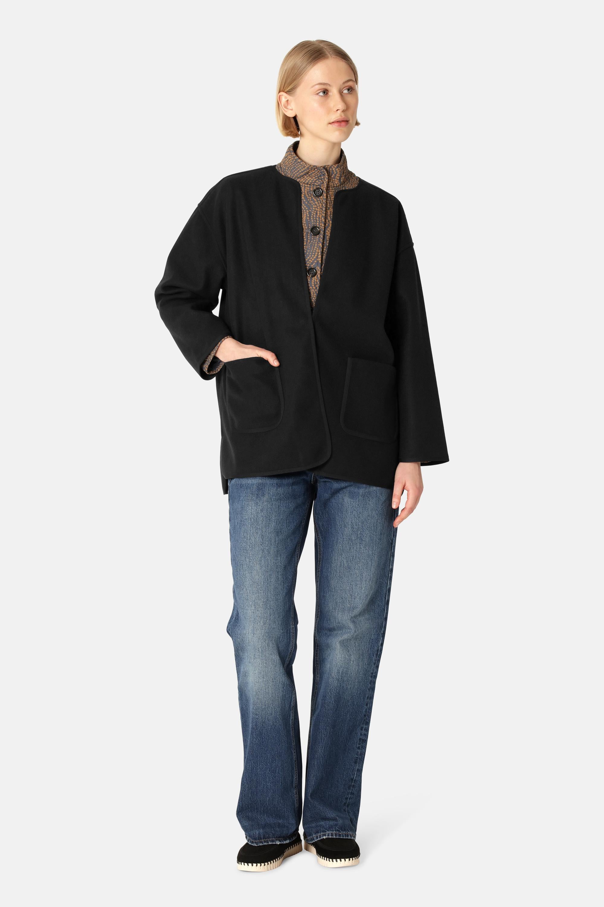 Filtet Casual Jakke - Black